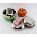 800/1000ml Wholesale Apple shape stainless steel food warmer pot